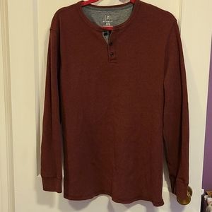Men's waffle knit long sleeve